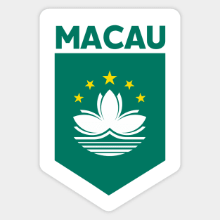 Macau Flag Emblem Sticker